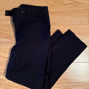Talbots straight pant in black